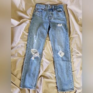 Wedgie Straight size 24 distressed